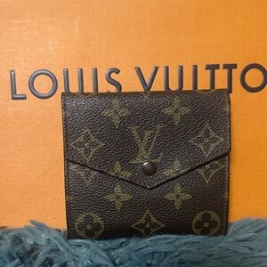 Louis Vuitton Brown and Gold Monogram Wallet
